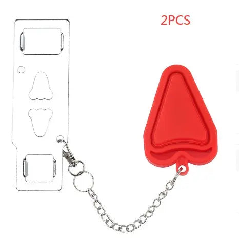 New Portable Door Safety Latch Lock Metal Home Room Hotel Anti Theft Security Lock Travel Accommodation Door Stopper Hardware - Park it