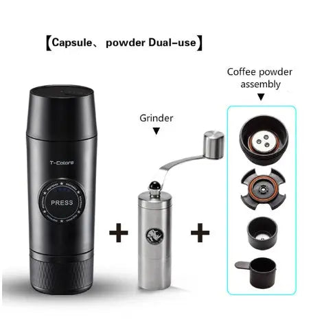 Mini Espresso Coffee Maker Portable Rechargeable  Mech Park it