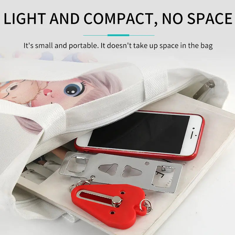 New Portable Door Safety Latch Lock Metal Home Room Hotel Anti Theft Security Lock Travel Accommodation Door Stopper Hardware - Park it